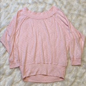 NWOT Oversized pink cowl neck dolman pullover